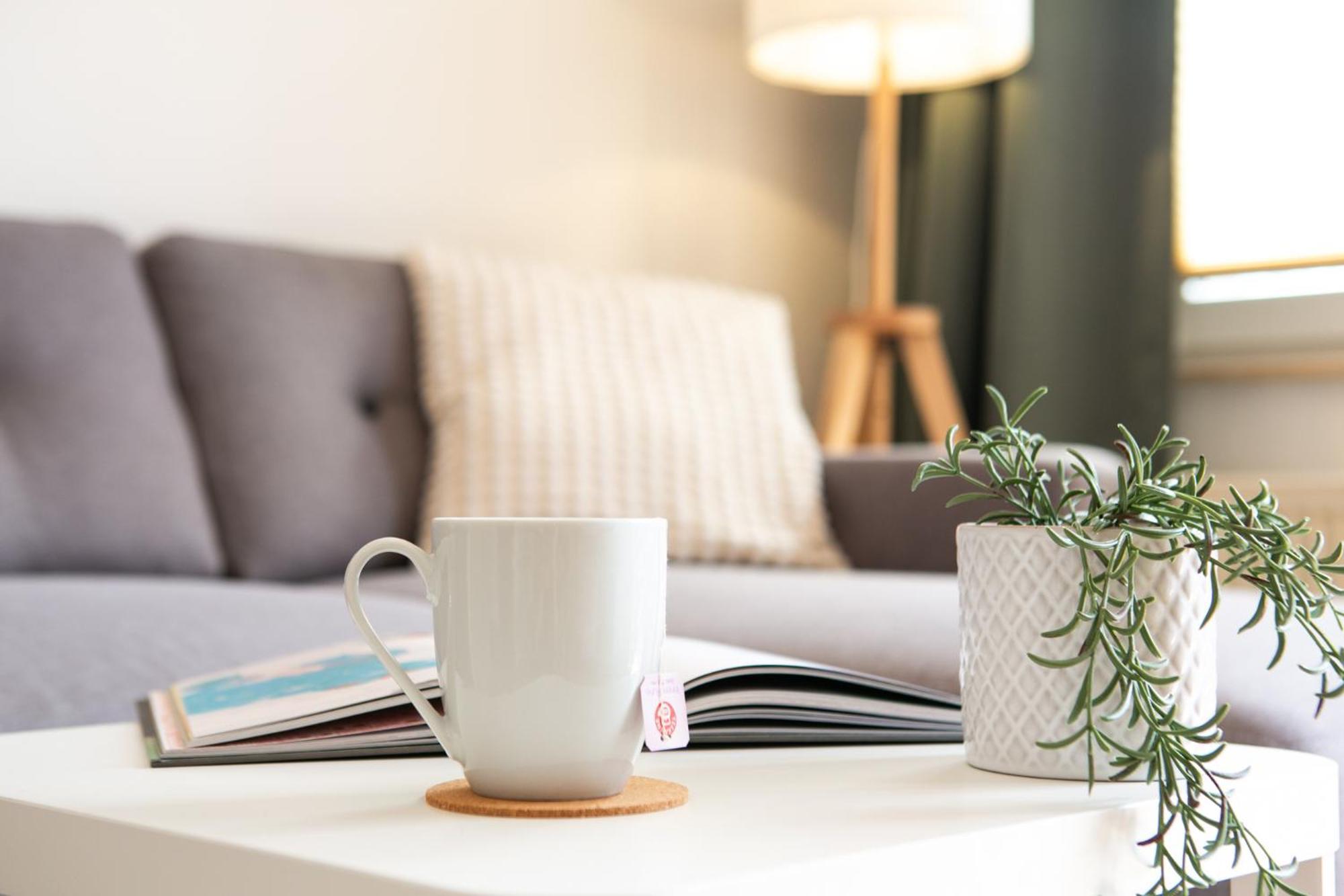 2 Zimmer, Bett Und Schlafsofa, Balkon, Waschmaschine L ライプツィヒ エクステリア 写真