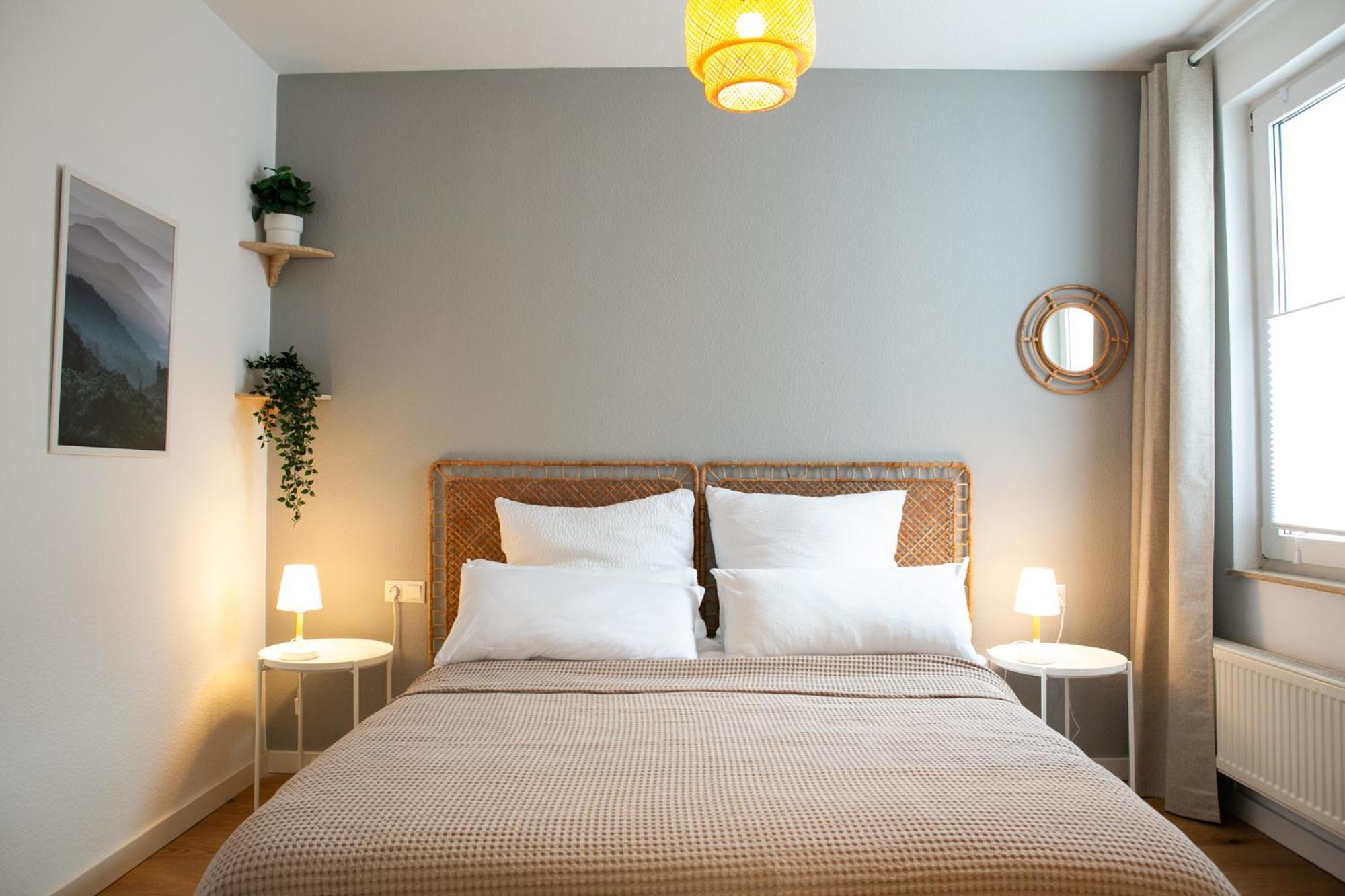 2 Zimmer, Bett Und Schlafsofa, Balkon, Waschmaschine L ライプツィヒ エクステリア 写真